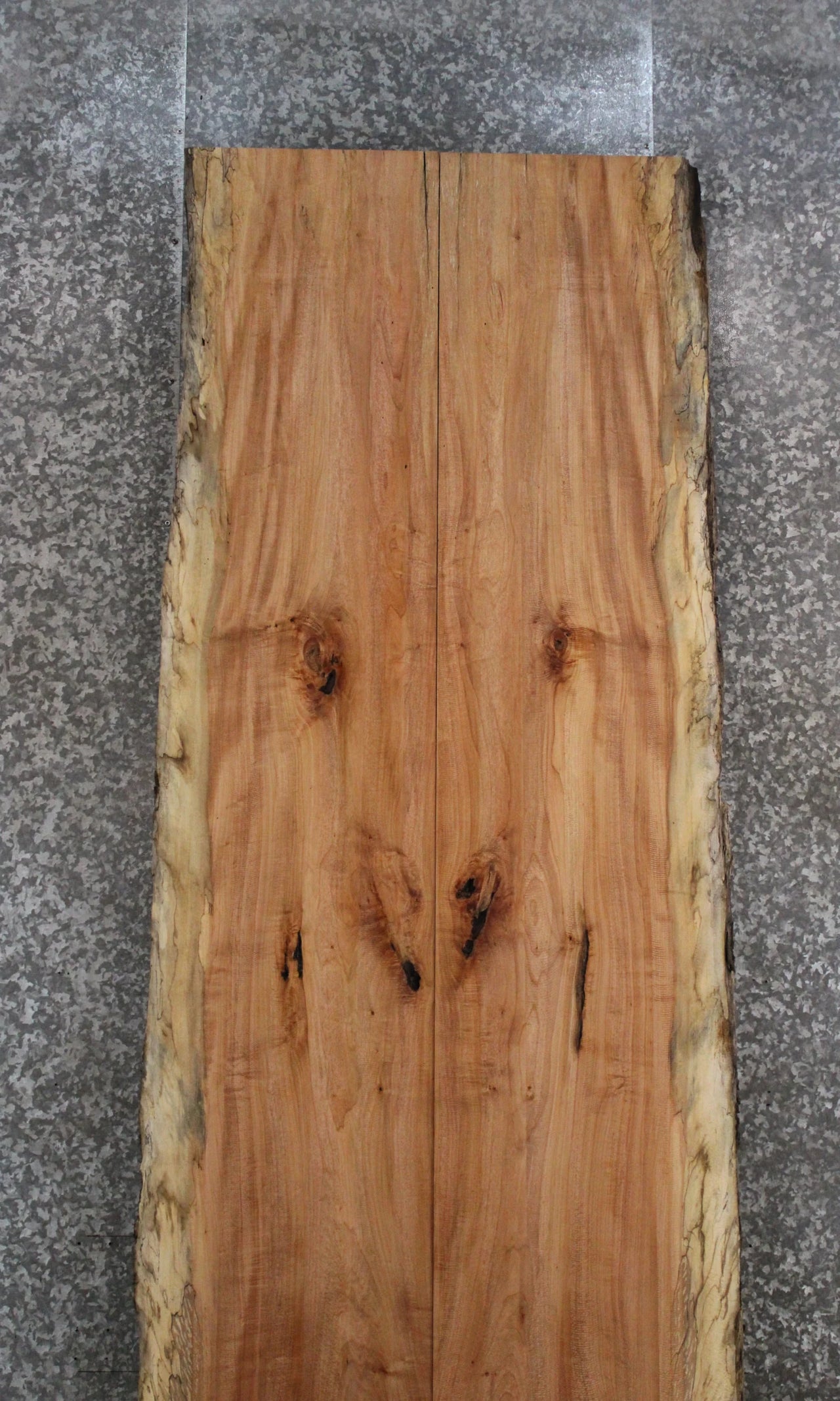 2- Spalted Maple Live Edge Book Match Dining Table/Bar Top Slabs 20515-20516