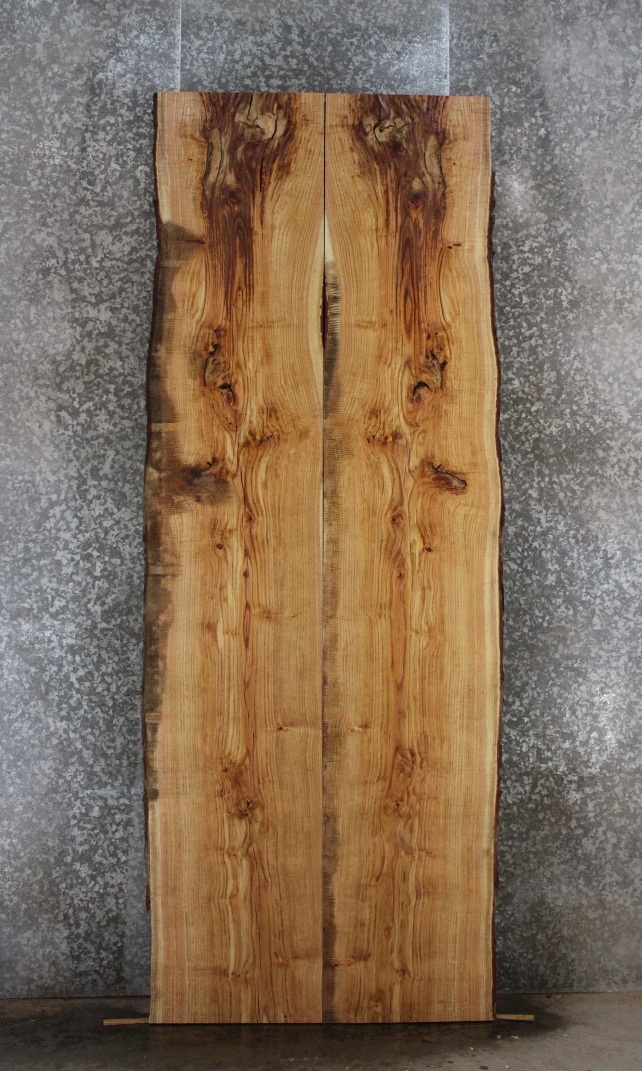 2- Locust Live Edge Book Match Dining Table/Bar Top Slabs 20521-20522