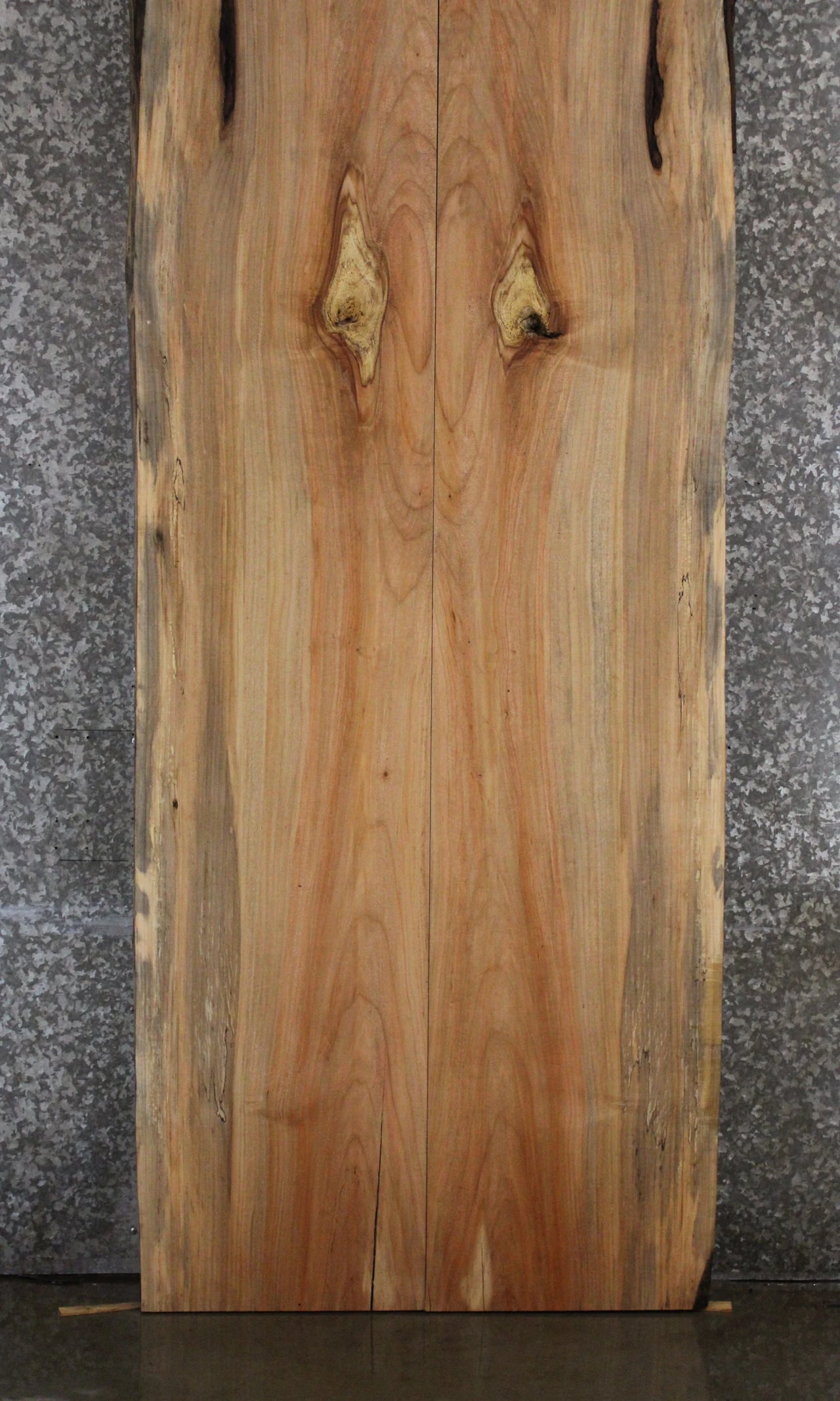 2- Spalted Maple Live Edge Book Match Dining Table Top 20525-20526
