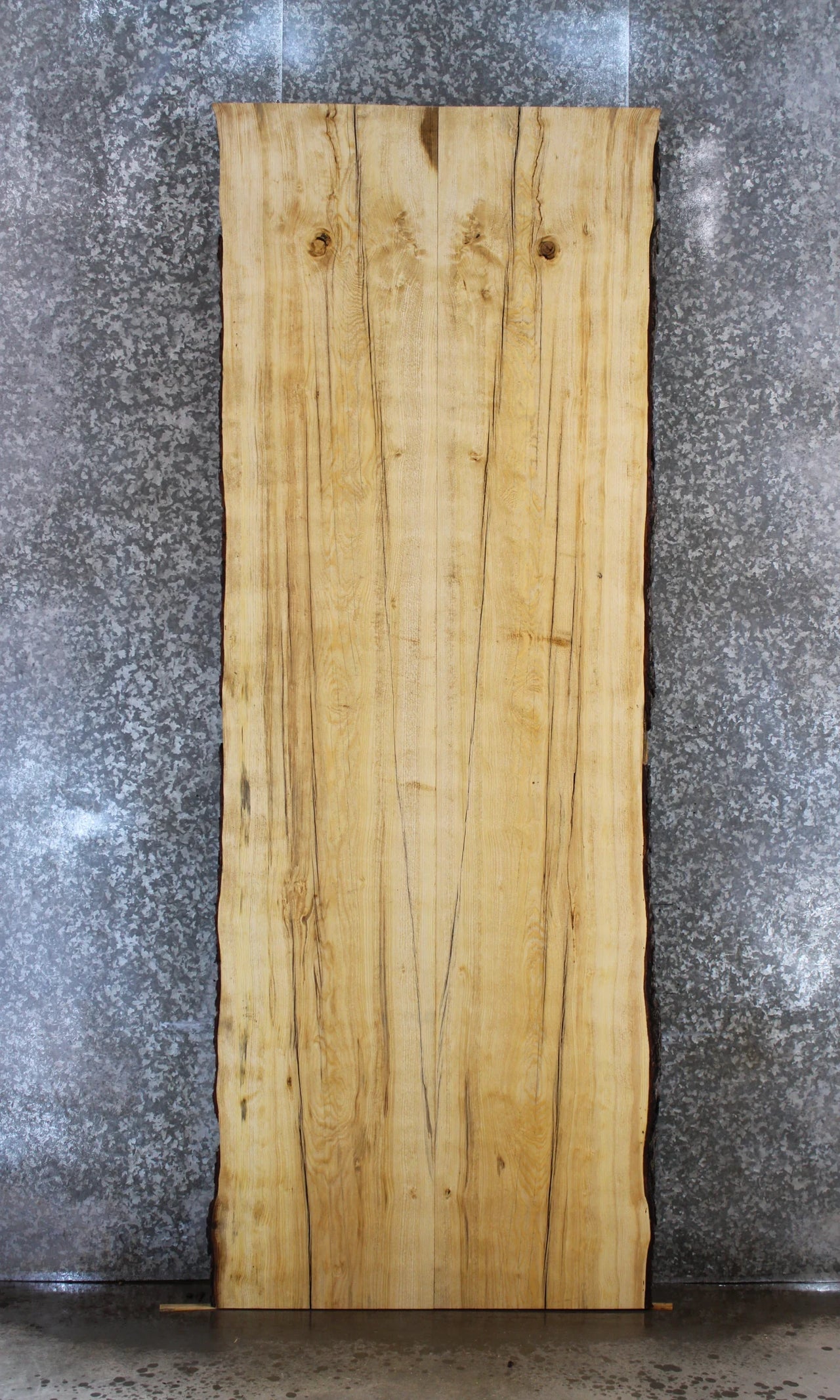 2- Rustic Knotty Pine Live Edge Dining Table Top 20533-20534