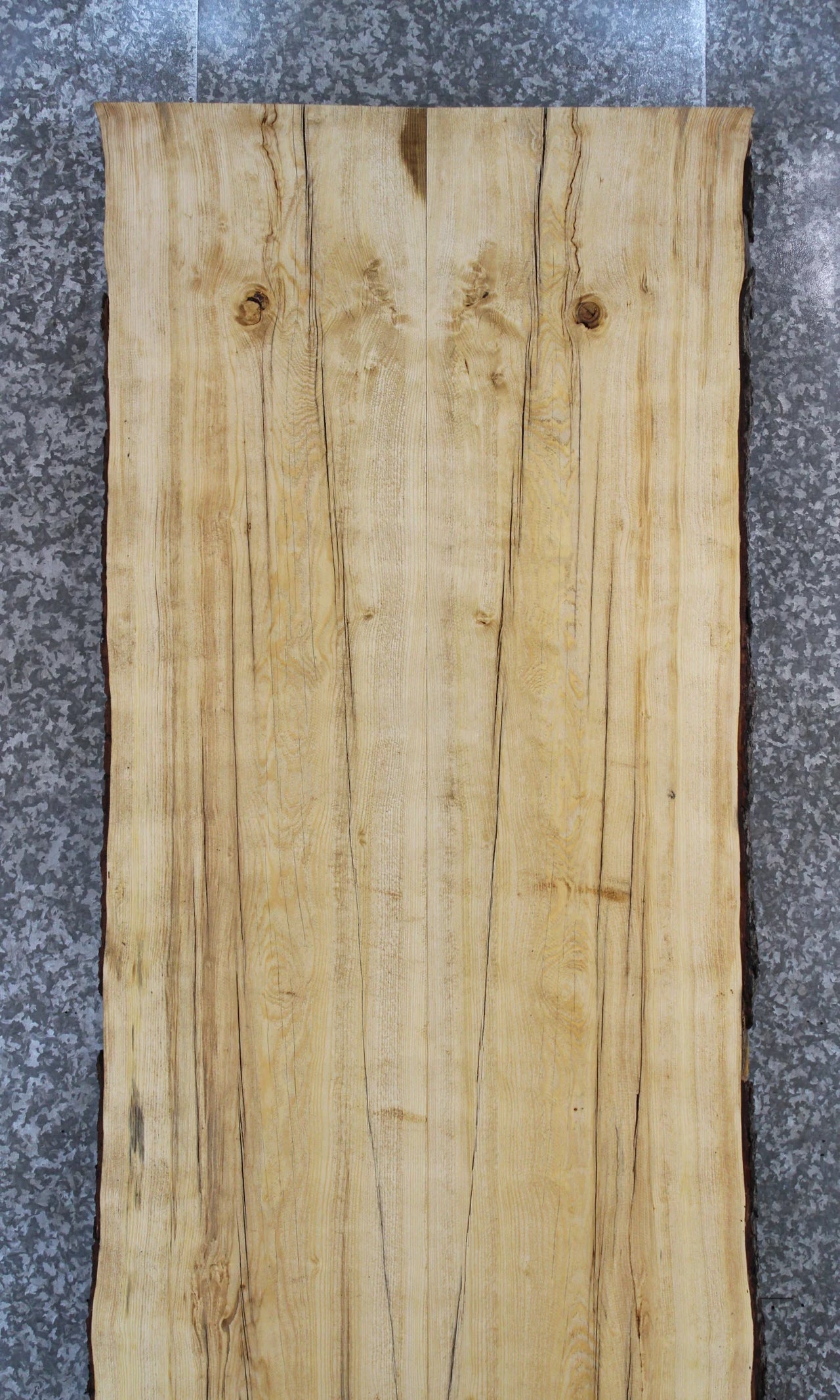 2- Rustic Knotty Pine Live Edge Dining Table Top 20533-20534