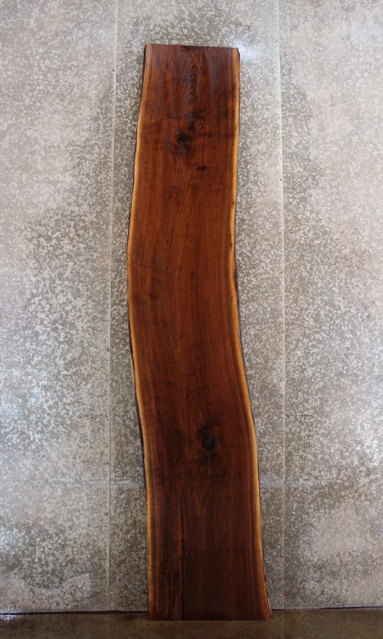 Black Walnut Live Edge Bar Top Slab, Wood Countertop 20537