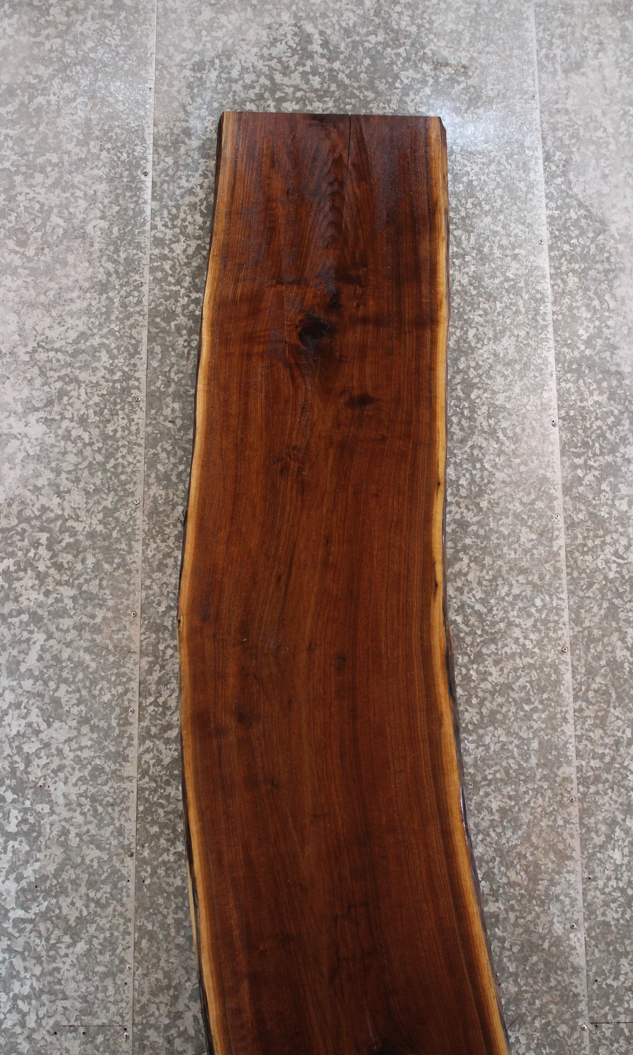 Black Walnut Live Edge Bar Top Slab, Wood Countertop 20537