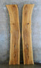 Thumbnail for 2- Bookmatched Live Edge Rustic Ash Bar/Table Top Slabs 20545-20546