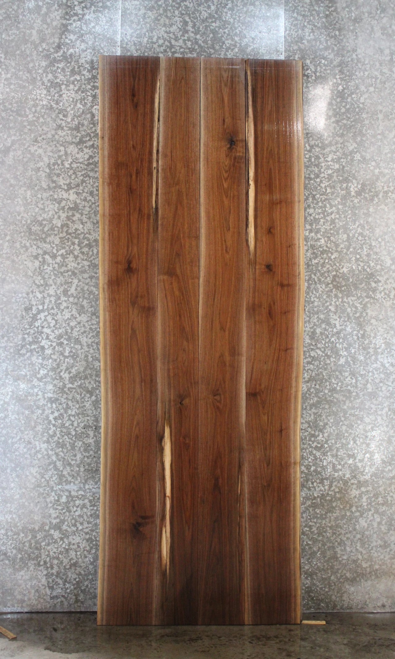 4- Black Walnut Live Edge Farmhouse Dining Table Top Slabs 20547-20548