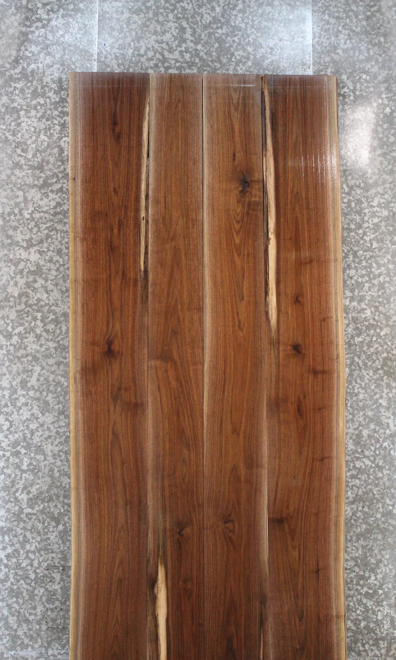 4- Black Walnut Live Edge Farmhouse Dining Table Top Slabs 20547-20548