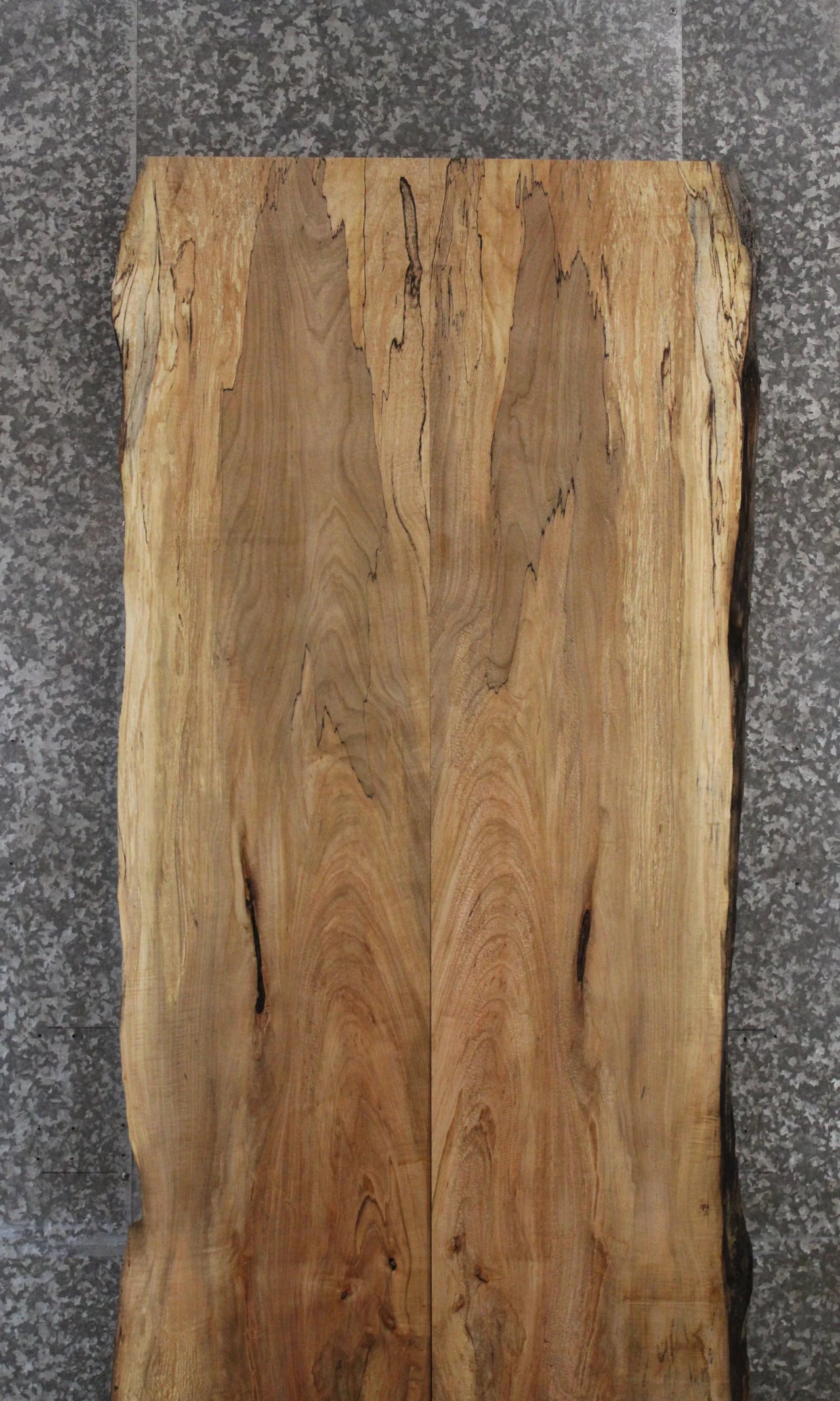2- Spalted Maple Live Edge Book Match Dining Table Top 20549-20550