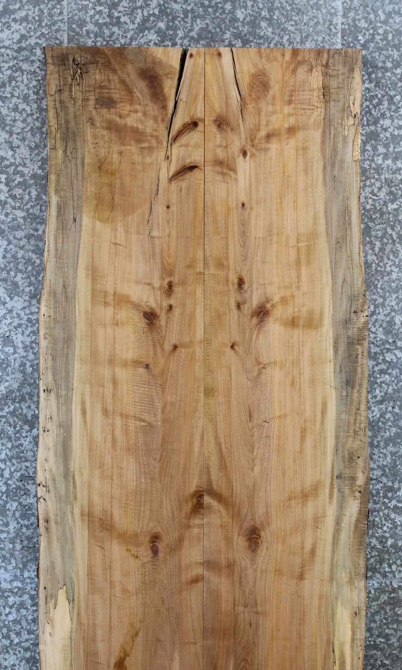 2- Spalted Maple Live Edge Dining Table Top Slabs 20549-20550