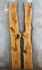 Thumbnail for 2- Hickory Live Edge Bookmatched Slabs, Epoxy River Project 20552-20553