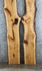 Thumbnail for 2- Hickory Live Edge Bookmatched Slabs, Epoxy River Project 20552-20553