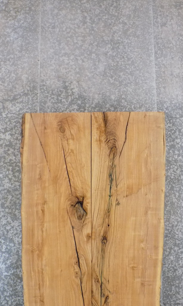 2- Live Edge Ash Rustic Dining Table Top Slabs, Office Desk Top 20564-20565