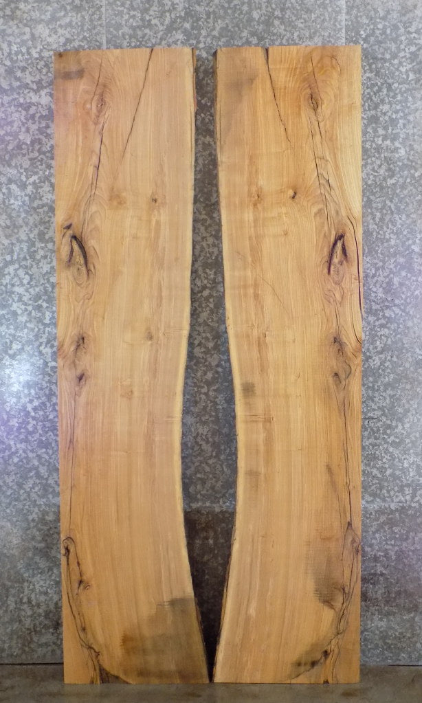 2- Live Edge Ash Rustic Dining Table Top Slabs, Office Desk Top 20564-20565