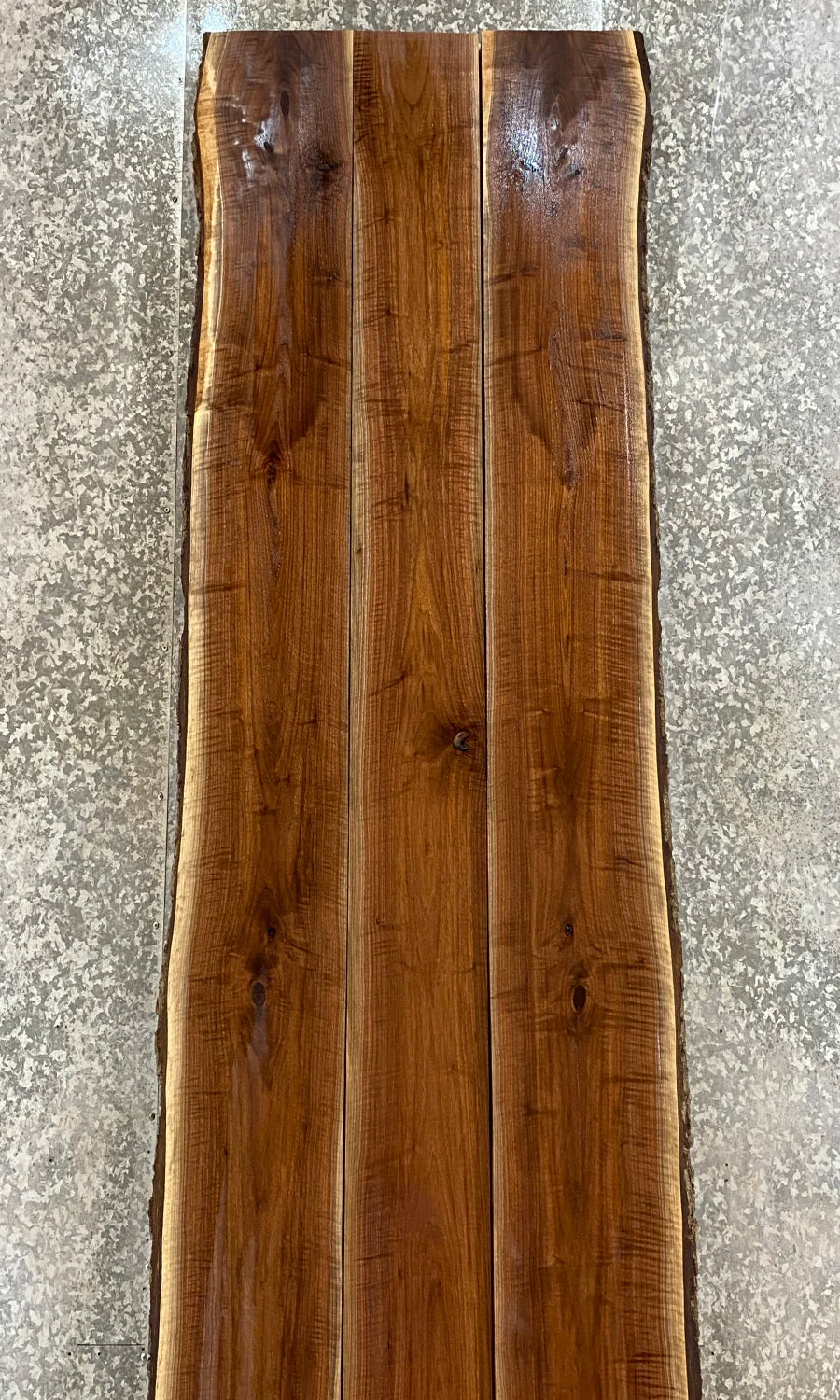 3- Live Edge Black Walnut Dining Table Top Slab Set, Conference 20574-20576