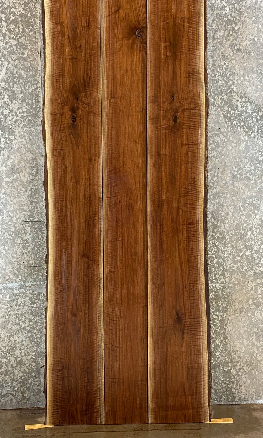3- Live Edge Black Walnut Dining Table Top Slab Set, Conference 20574-20576