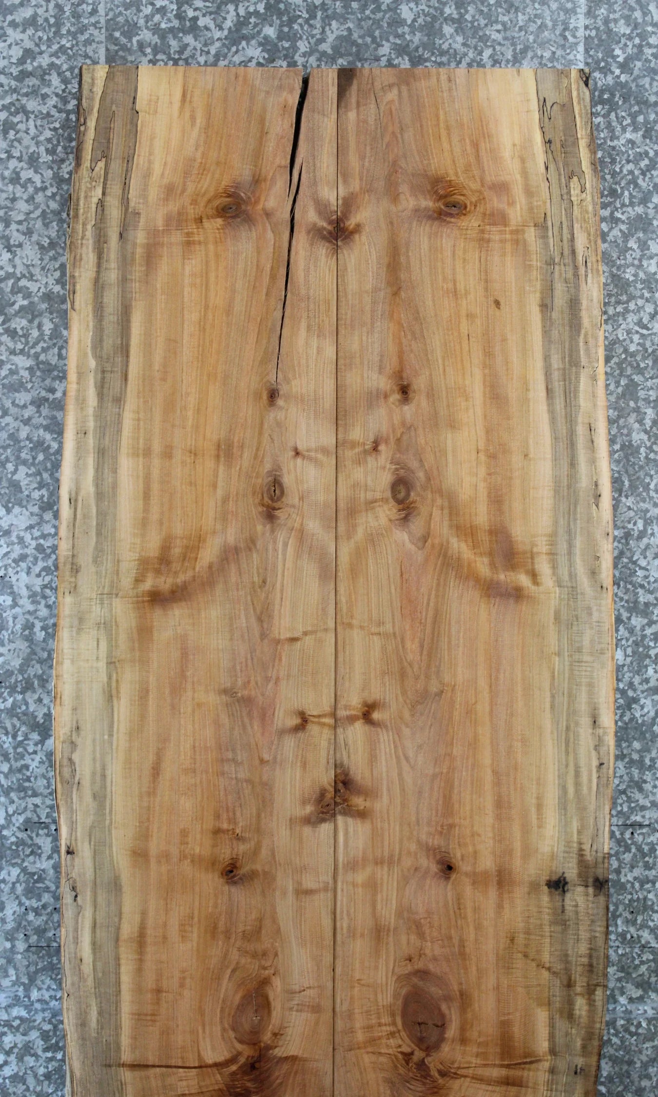2- Spalted Maple Live Edge Dining Table Top, Bar Top Slabs 20585-20586