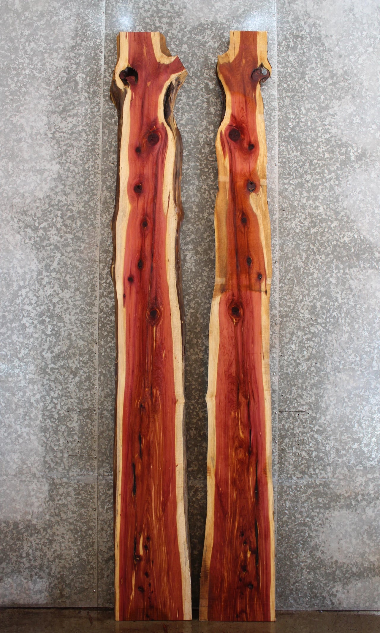 2- Live Edge Red Cedar Bar Tops/River Table Top 20593-20594