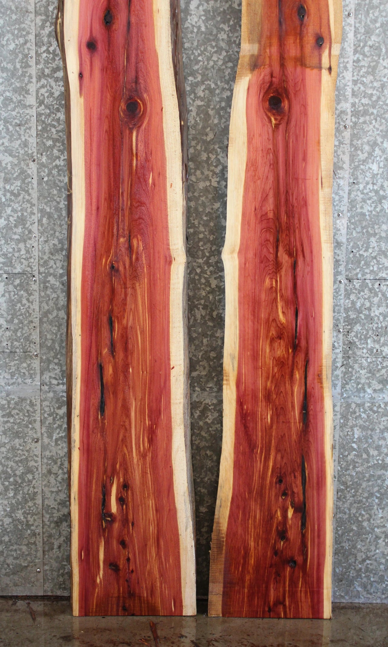 2- Live Edge Red Cedar Bar Tops/River Table Top 20593-20594