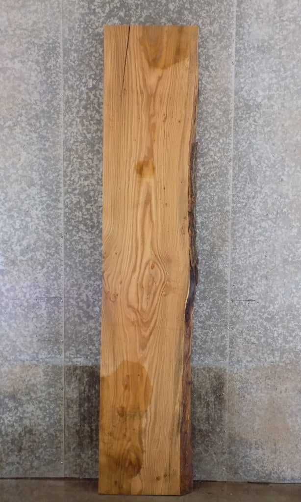 Partial Live Edge Red Oak Rustic Bar/Table Top Wood Slab 20596