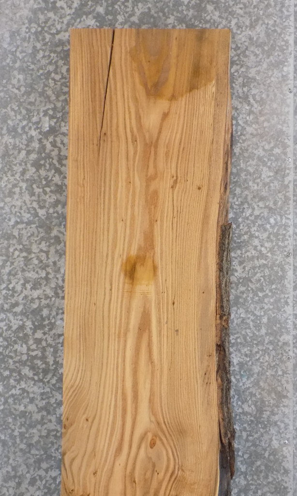 Partial Live Edge Red Oak Rustic Bar/Table Top Wood Slab 20596