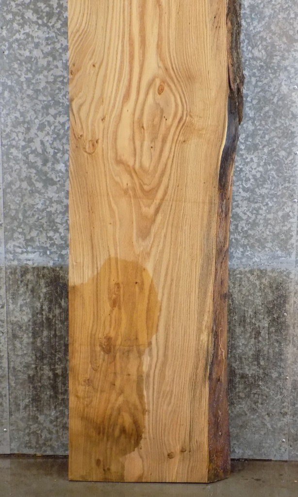 Partial Live Edge Red Oak Rustic Bar/Table Top Wood Slab 20596