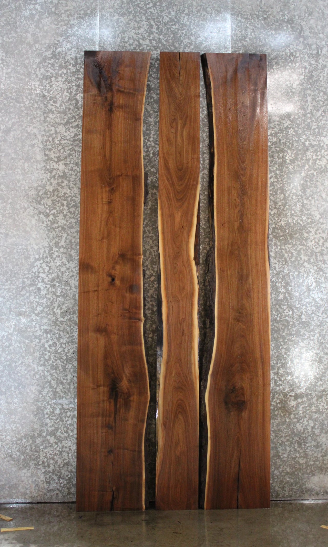3- Live Edge Black Walnut Dining Table Top; Solid Wood Slabs 20600
