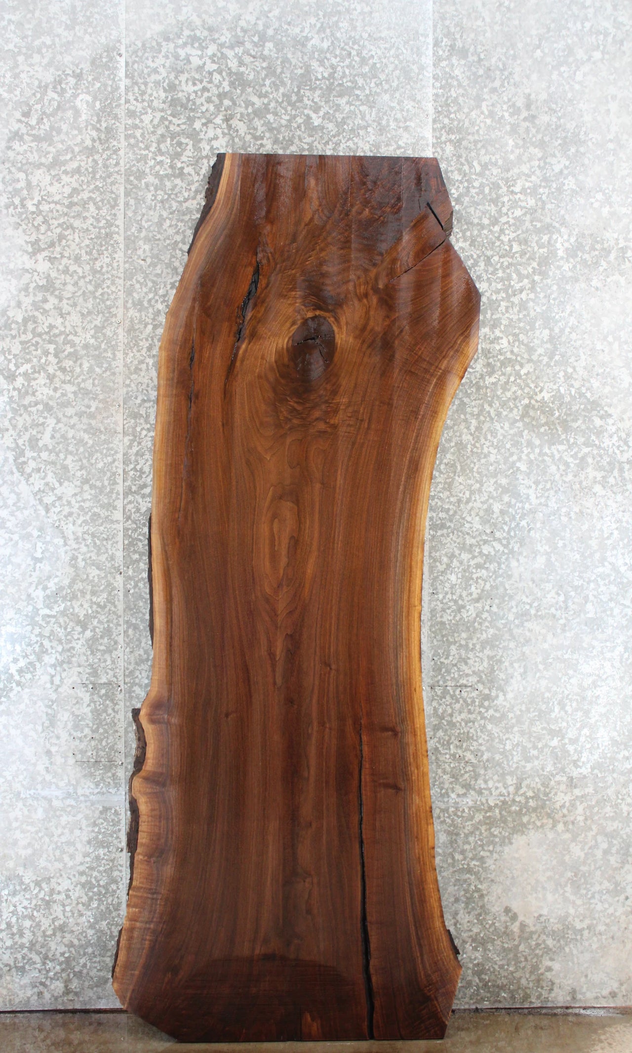 Live Edge Black Walnut Single Dining Table Slab, Office Desk 20603