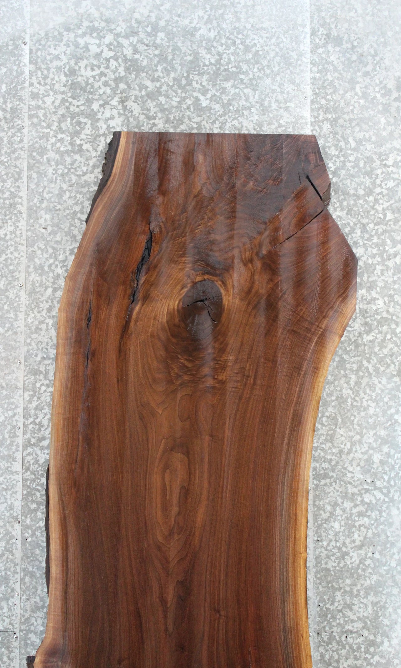 Live Edge Black Walnut Single Dining Table Slab, Office Desk 20603