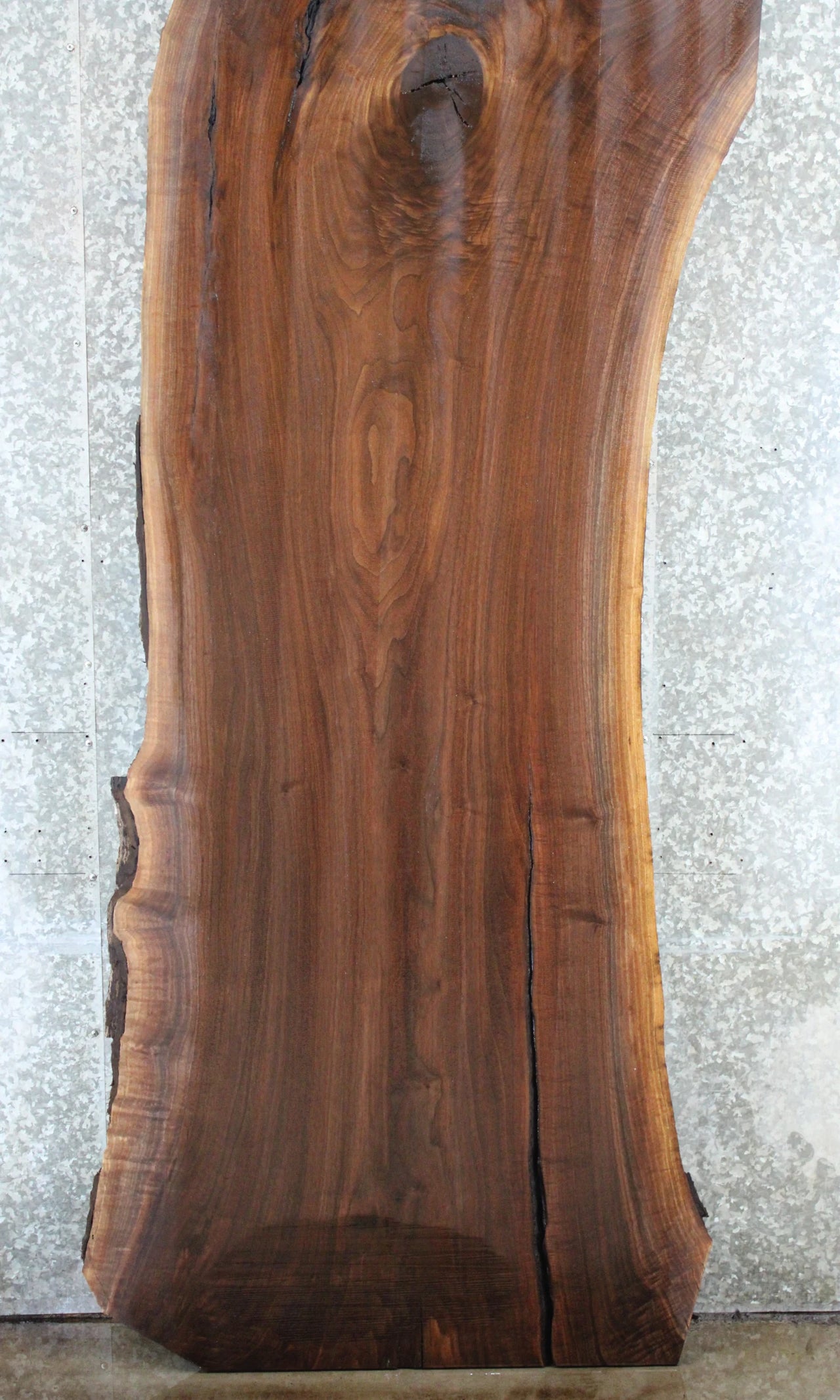 Live Edge Black Walnut Single Dining Table Slab, Office Desk 20603