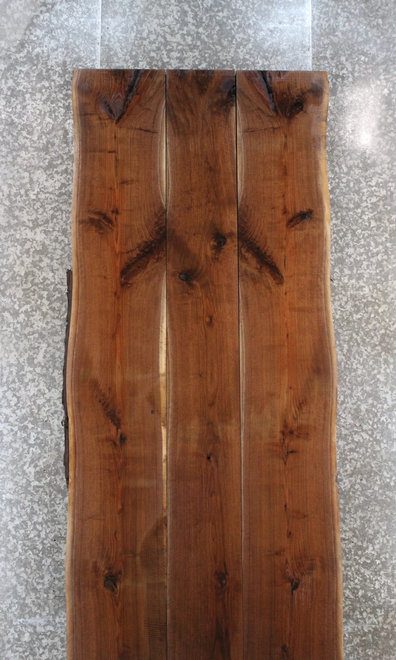 3- Black Walnut Live Edge Book Match Dining Table 20604