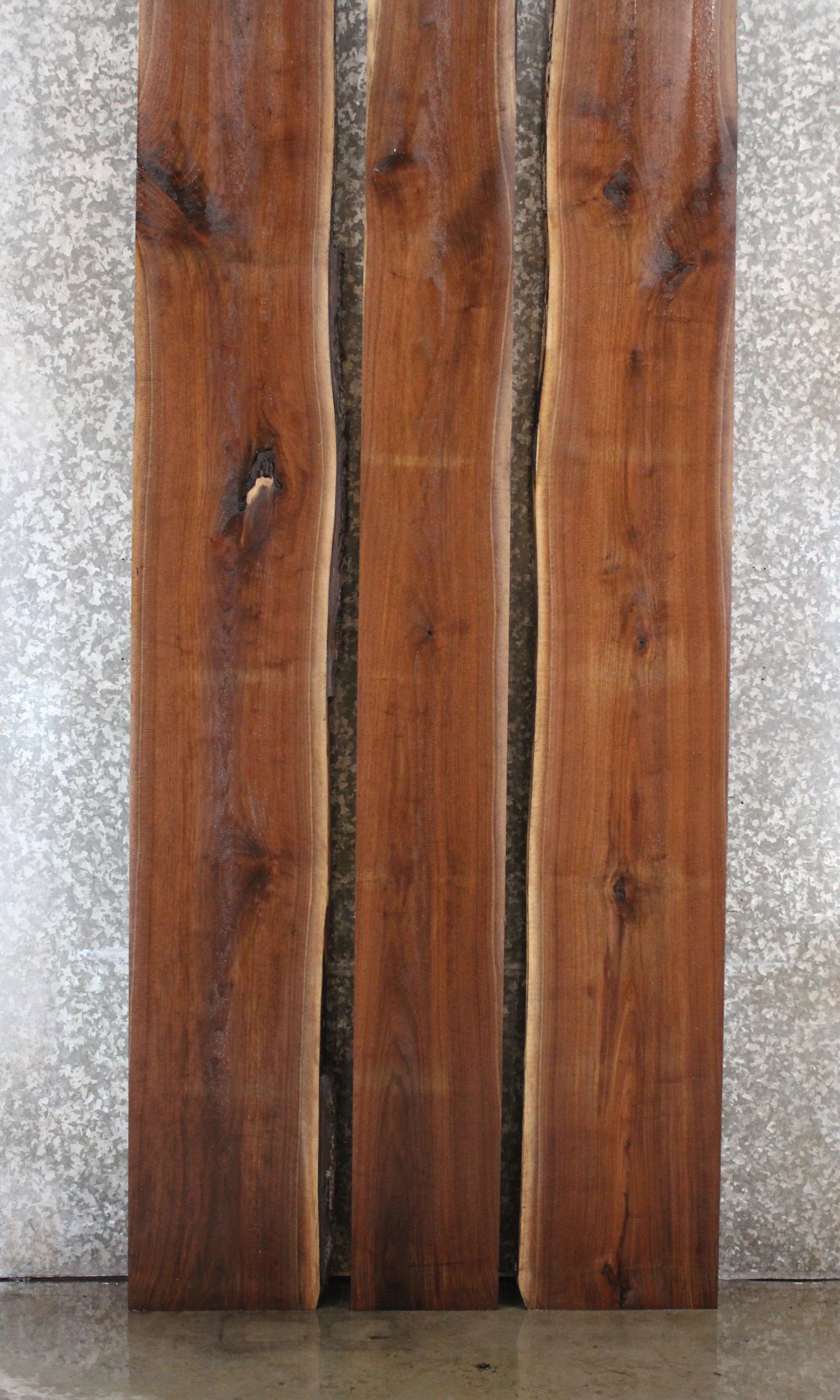3- Black Walnut Live Edge Book Match Dining Table 20604