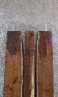 Thumbnail for 3- DIY Live Edge Bookmatched Black Walnut Dining Table Top Slabs 20610-20612