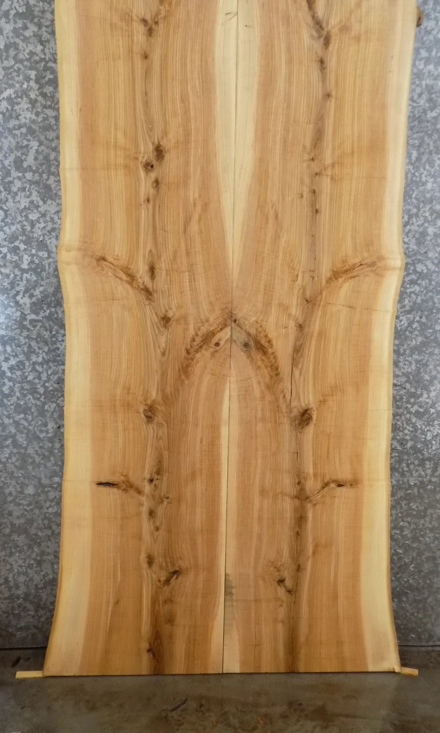 2- Live Edge Ash Conference Table Top Set, Dining Table Slabs 20615-20616