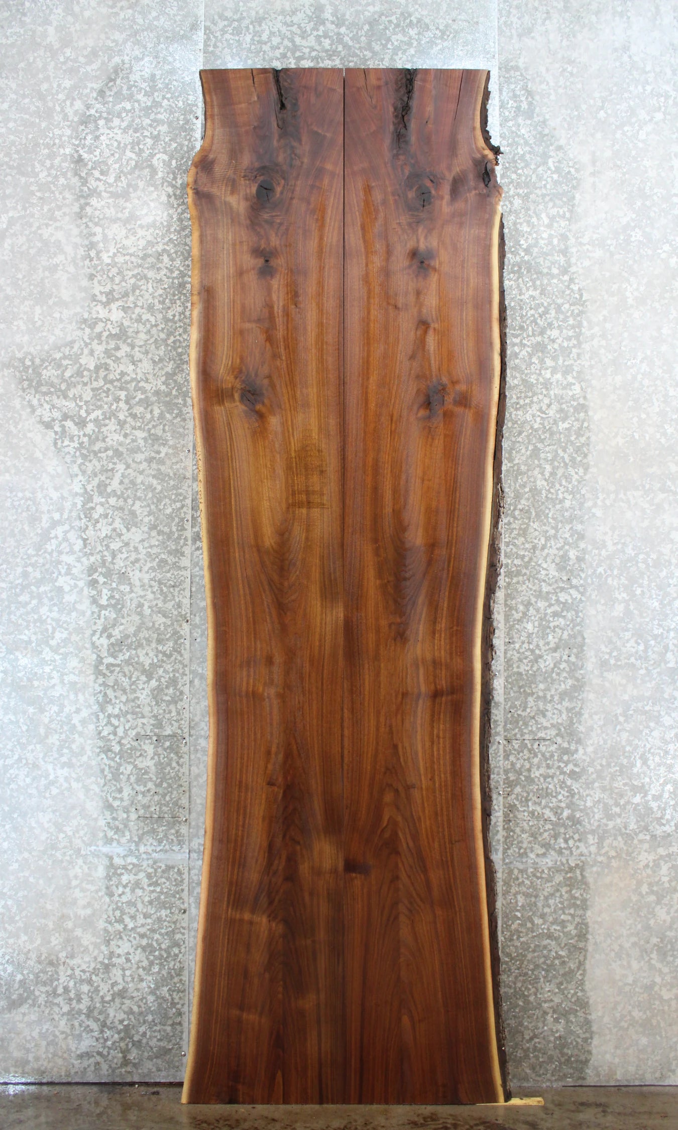 2- Live Edge Black Walnut Conference/Dining Table Top 20617-20618