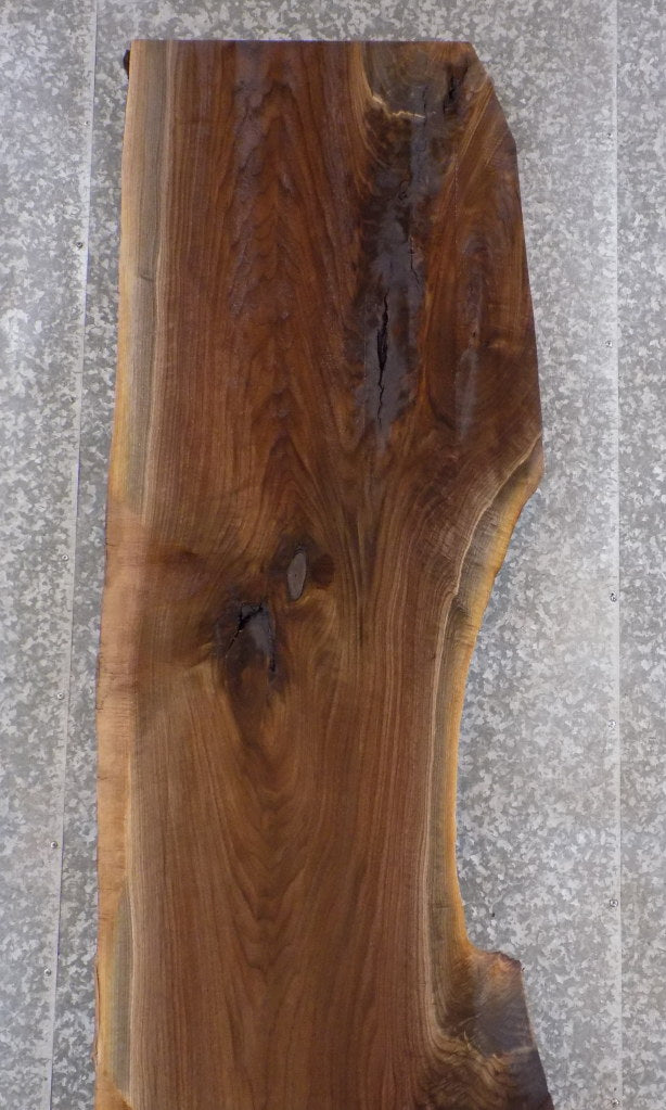 Black Walnut Live Edge Rustic Table/Bar Top Wood Slab 20622
