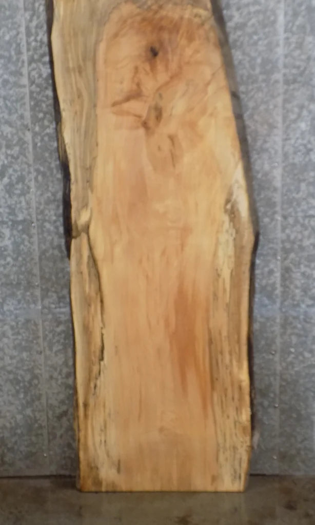 Live Edge Figured Maple Bar Top Slab, Solid Wood Office Desk 20629