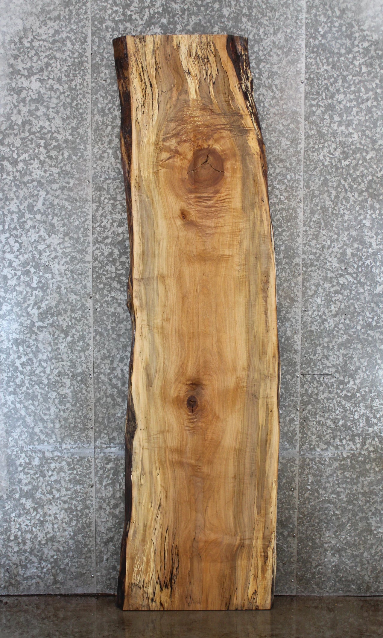 Figured Spalted Maple Bar Top Slab, Live Edge Wood 20631