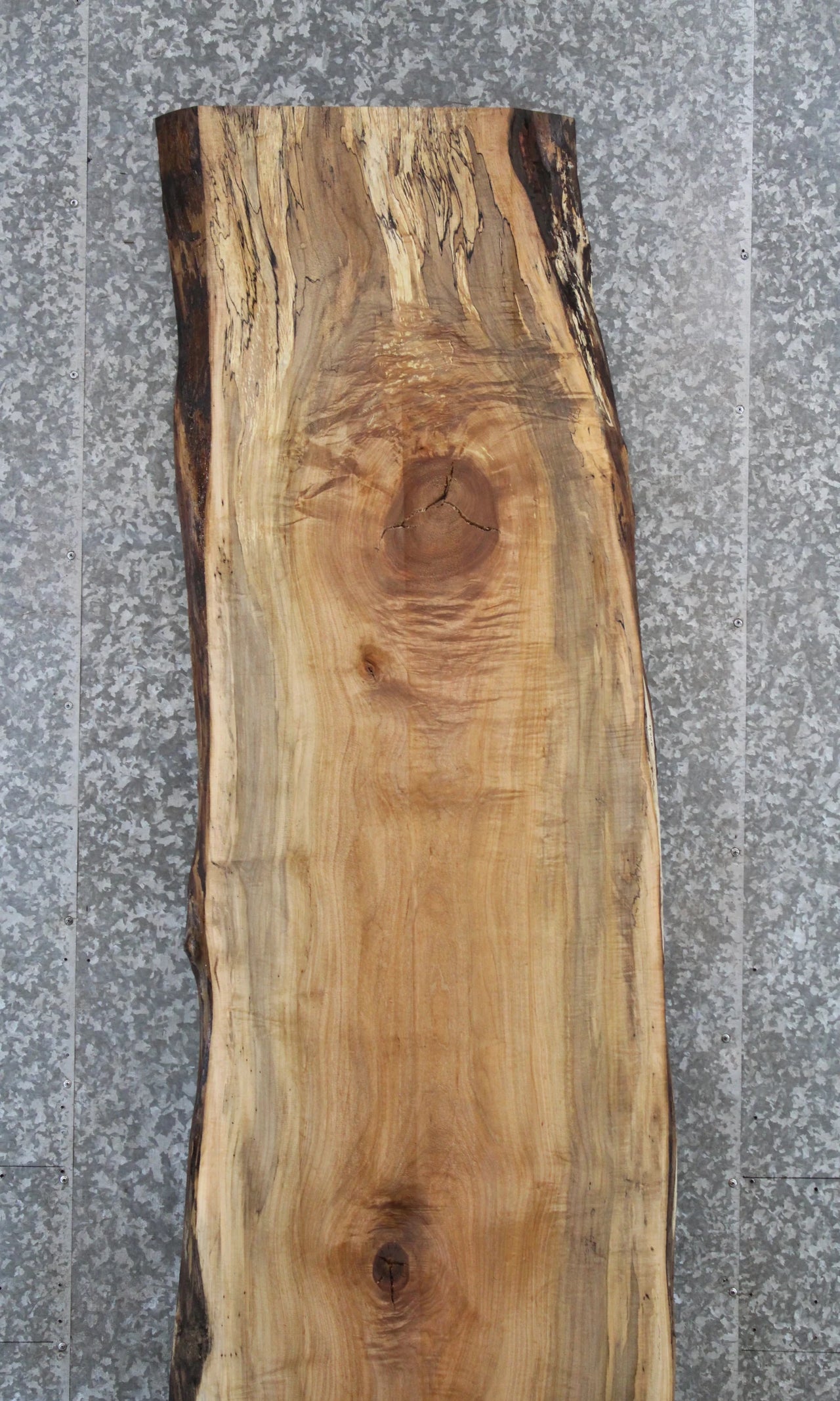 Figured Spalted Maple Bar Top Slab, Live Edge Wood 20631