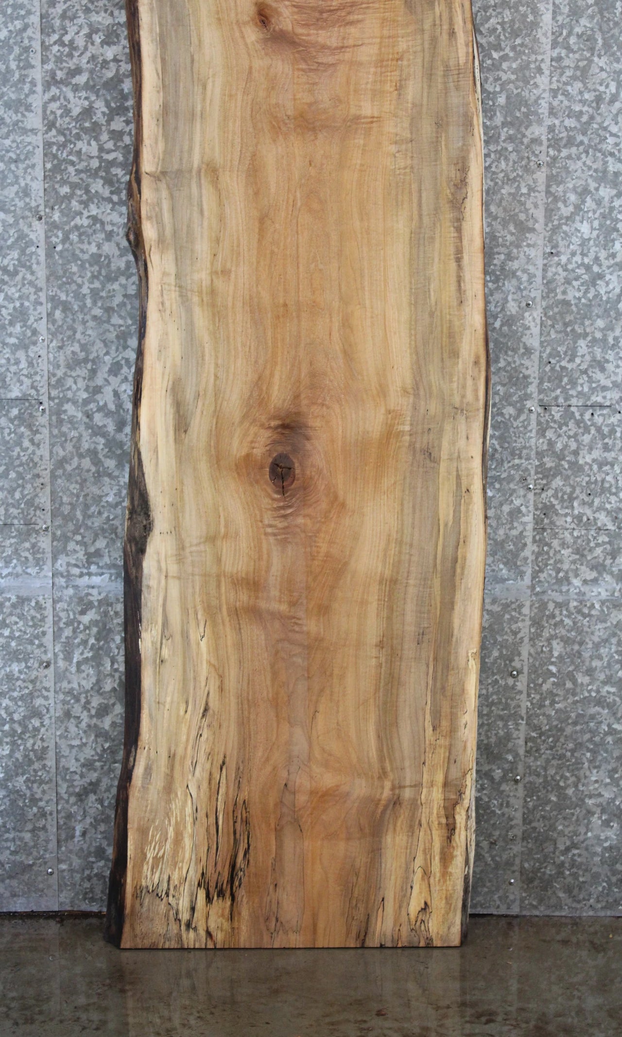 Figured Spalted Maple Bar Top Slab, Live Edge Wood 20631