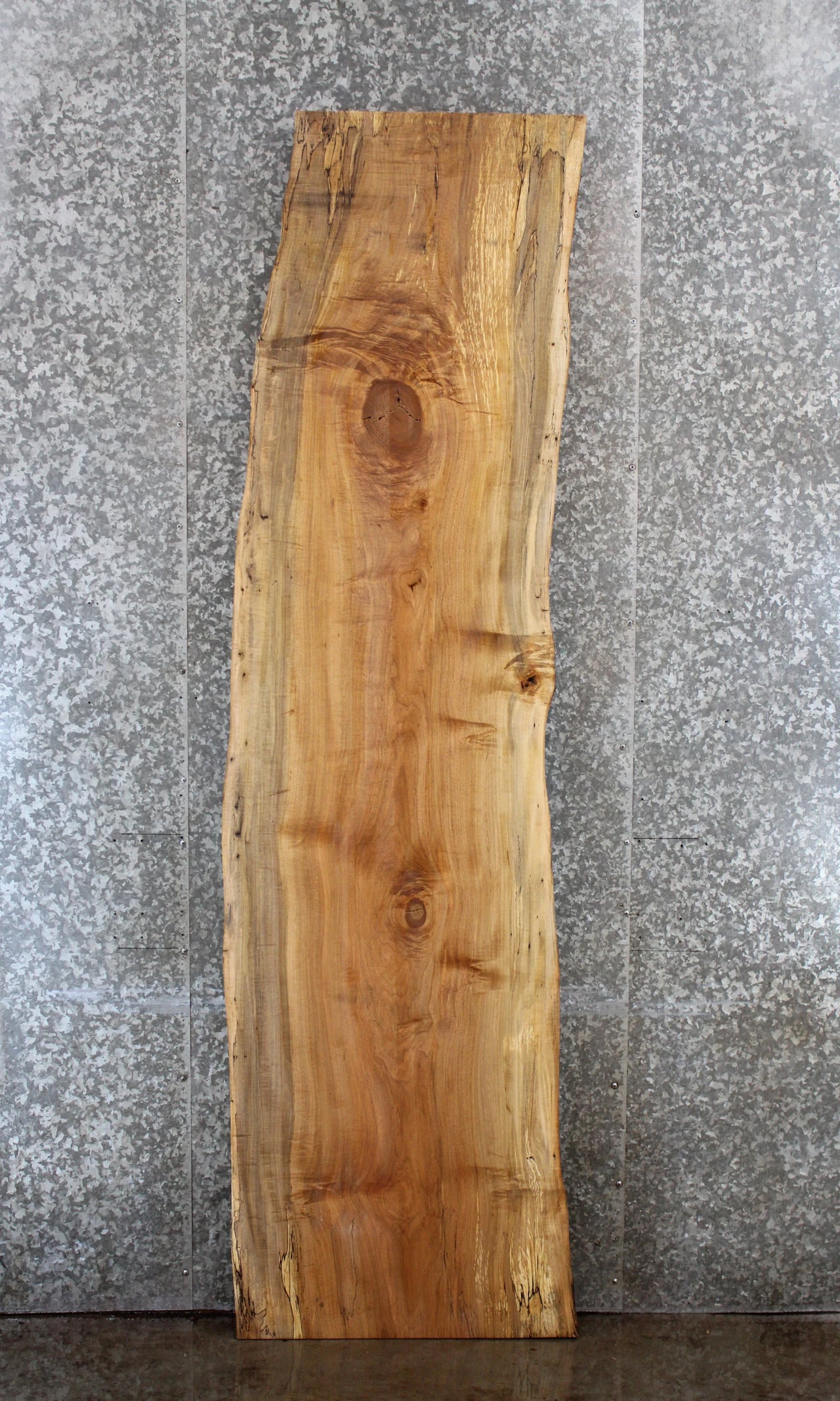 Figured Spalted Maple Bar Top Slab, Live Edge Wood 20631