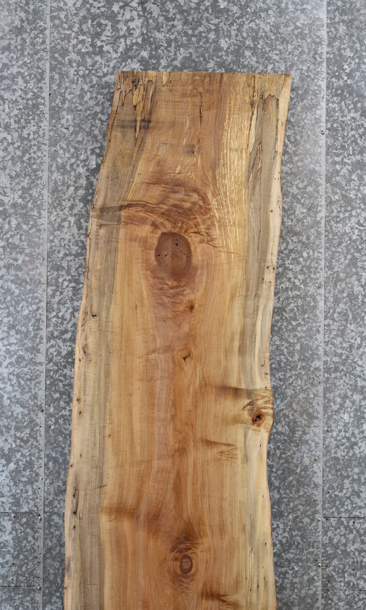 Figured Spalted Maple Bar Top Slab, Live Edge Wood 20631