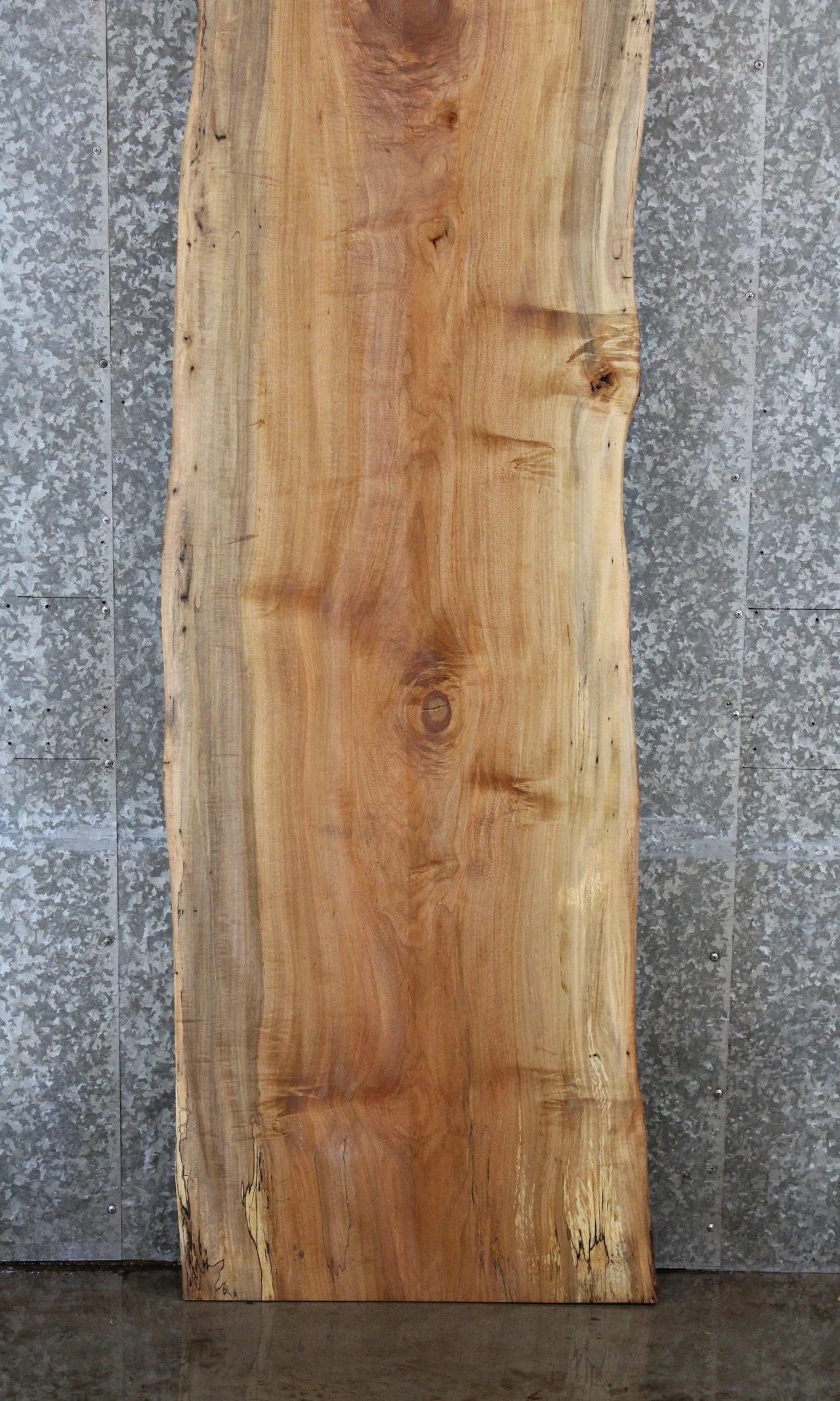 Figured Spalted Maple Bar Top Slab, Live Edge Wood 20631