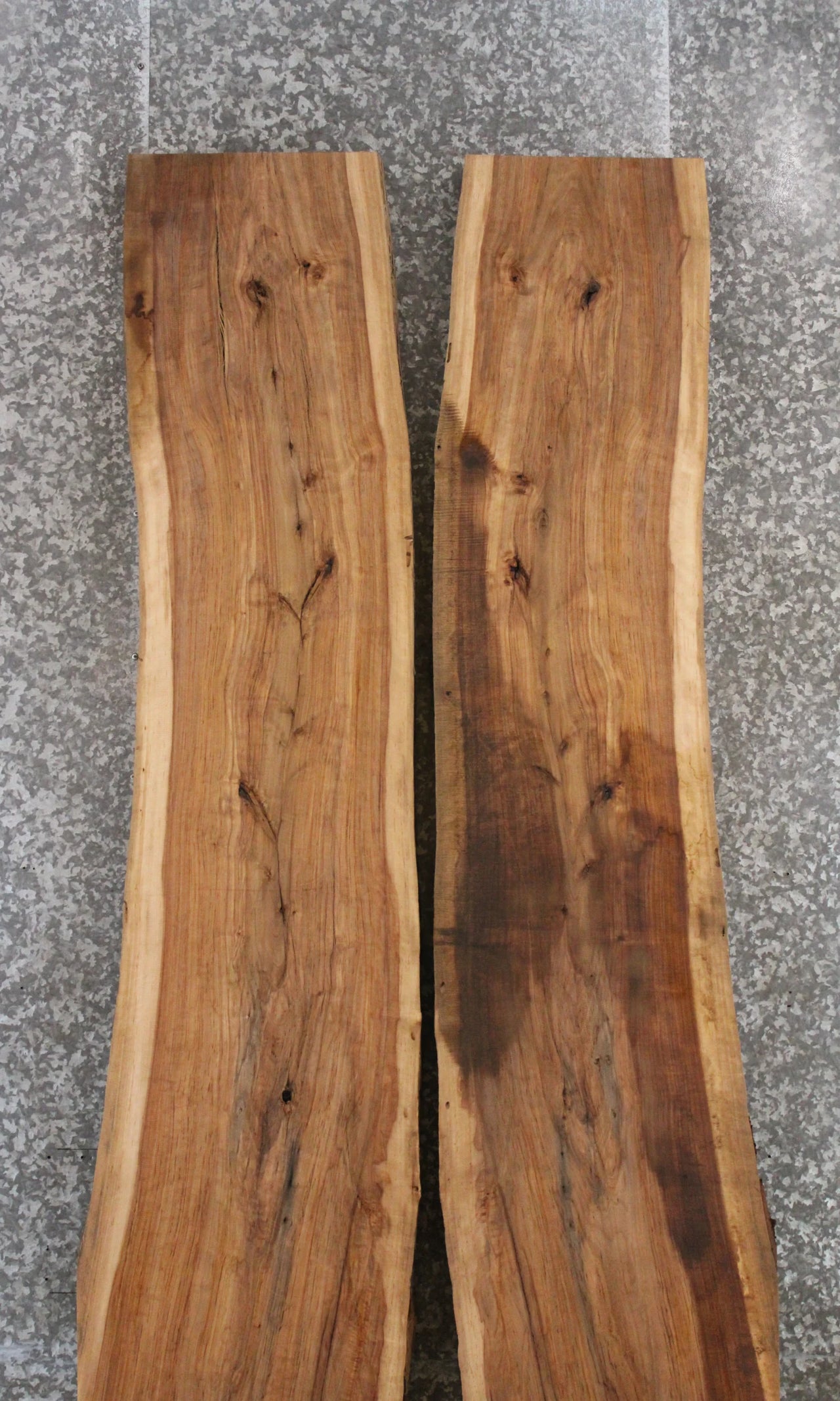 2- Hard Maple Live Edge Wood Slabs, Epoxy River Table Tops, Bench 20633-20634