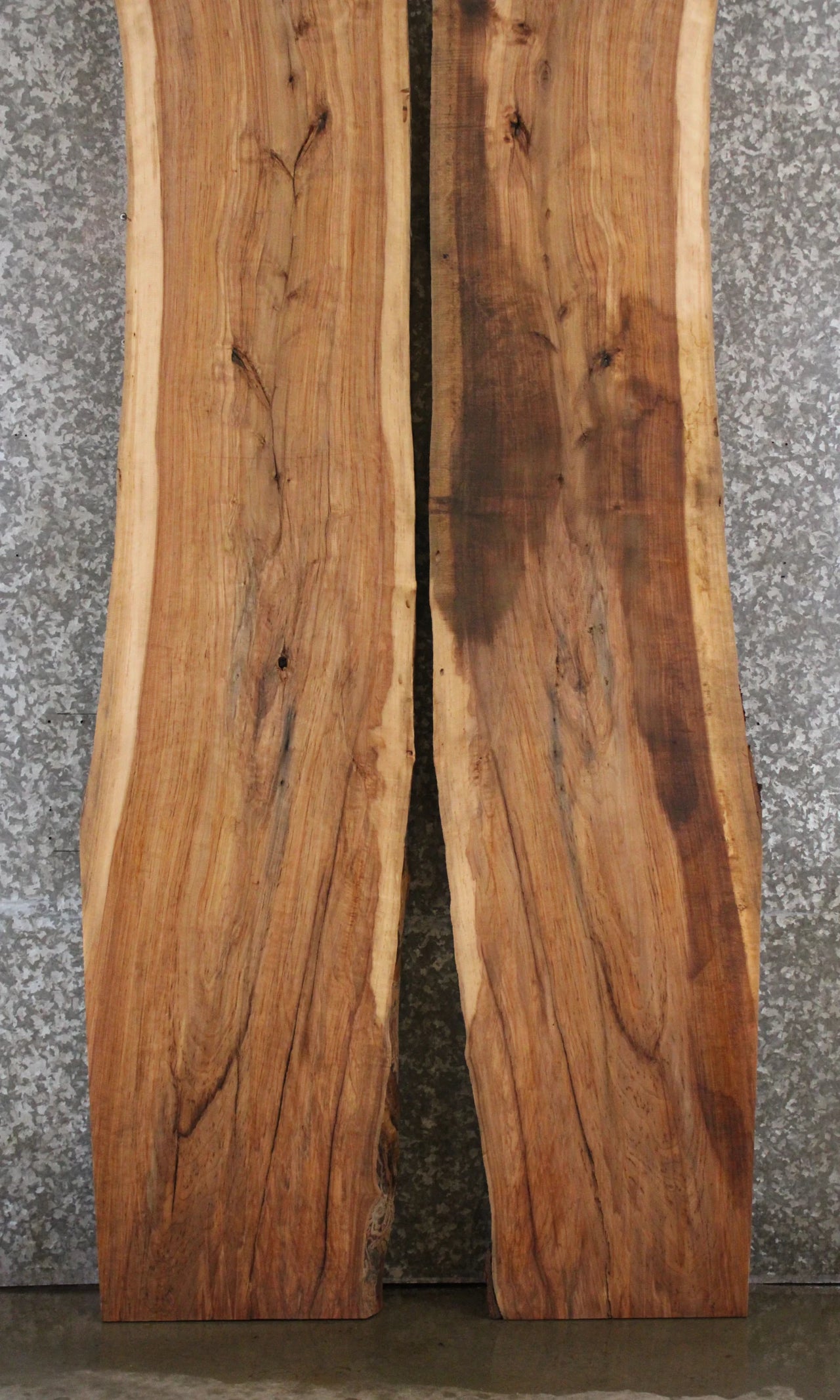 2- Hard Maple Live Edge Wood Slabs, Epoxy River Table Tops, Bench 20633-20634