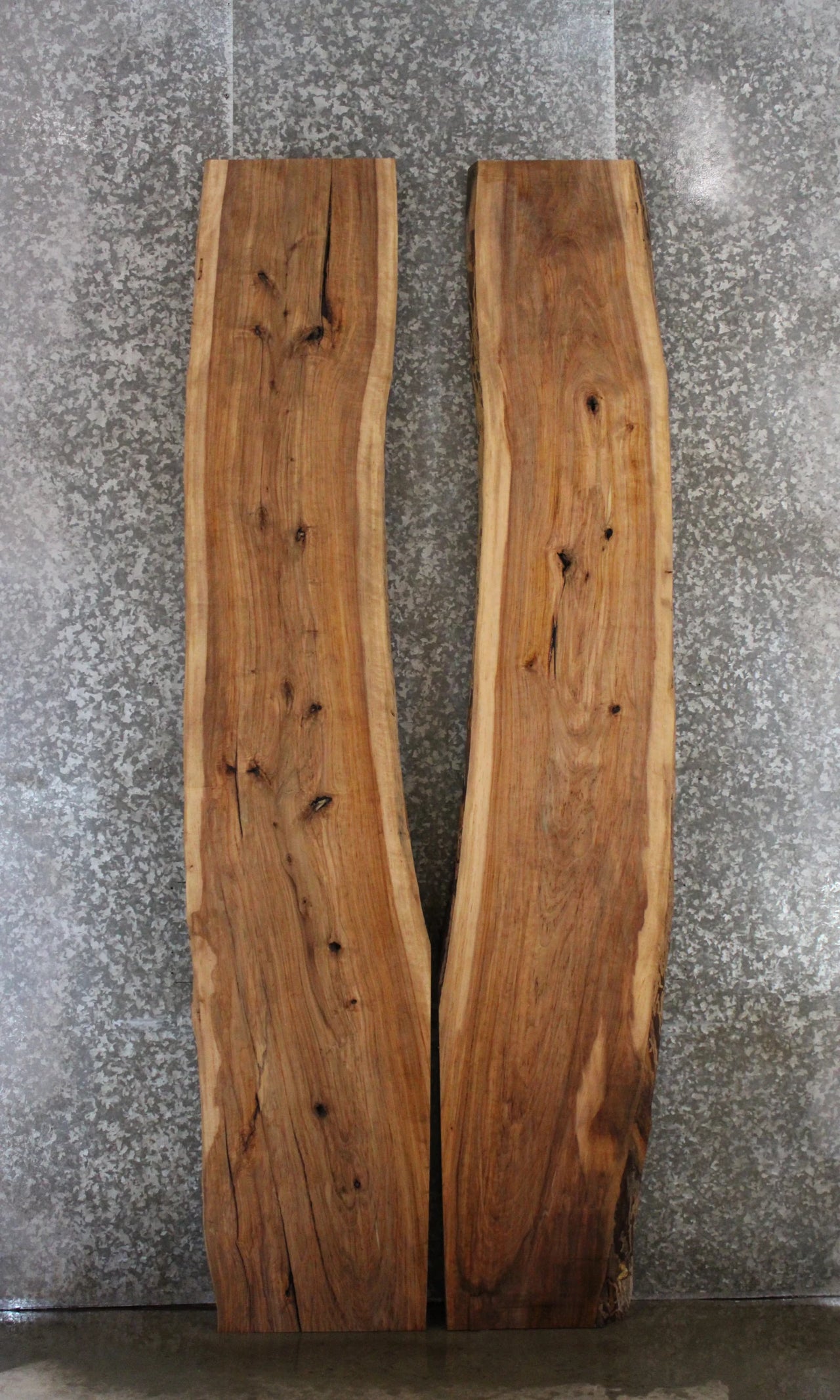 2- Hard Maple Live Edge Wood Slabs, Epoxy River Table Tops, Bench 20633-20634