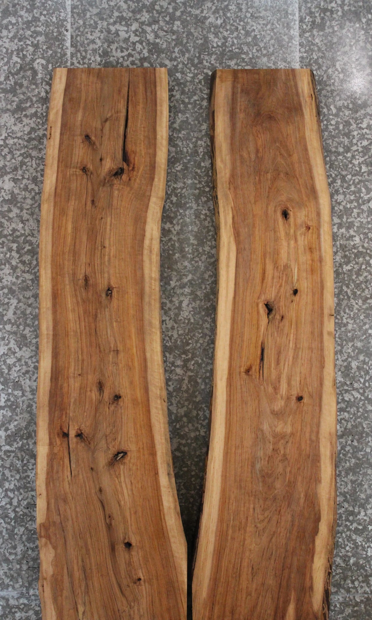2- Hard Maple Live Edge Wood Slabs, Epoxy River Table Tops, Bench 20633-20634