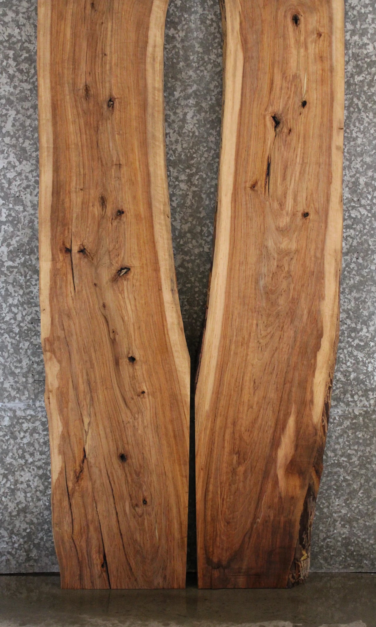2- Hard Maple Live Edge Wood Slabs, Epoxy River Table Tops, Bench 20633-20634