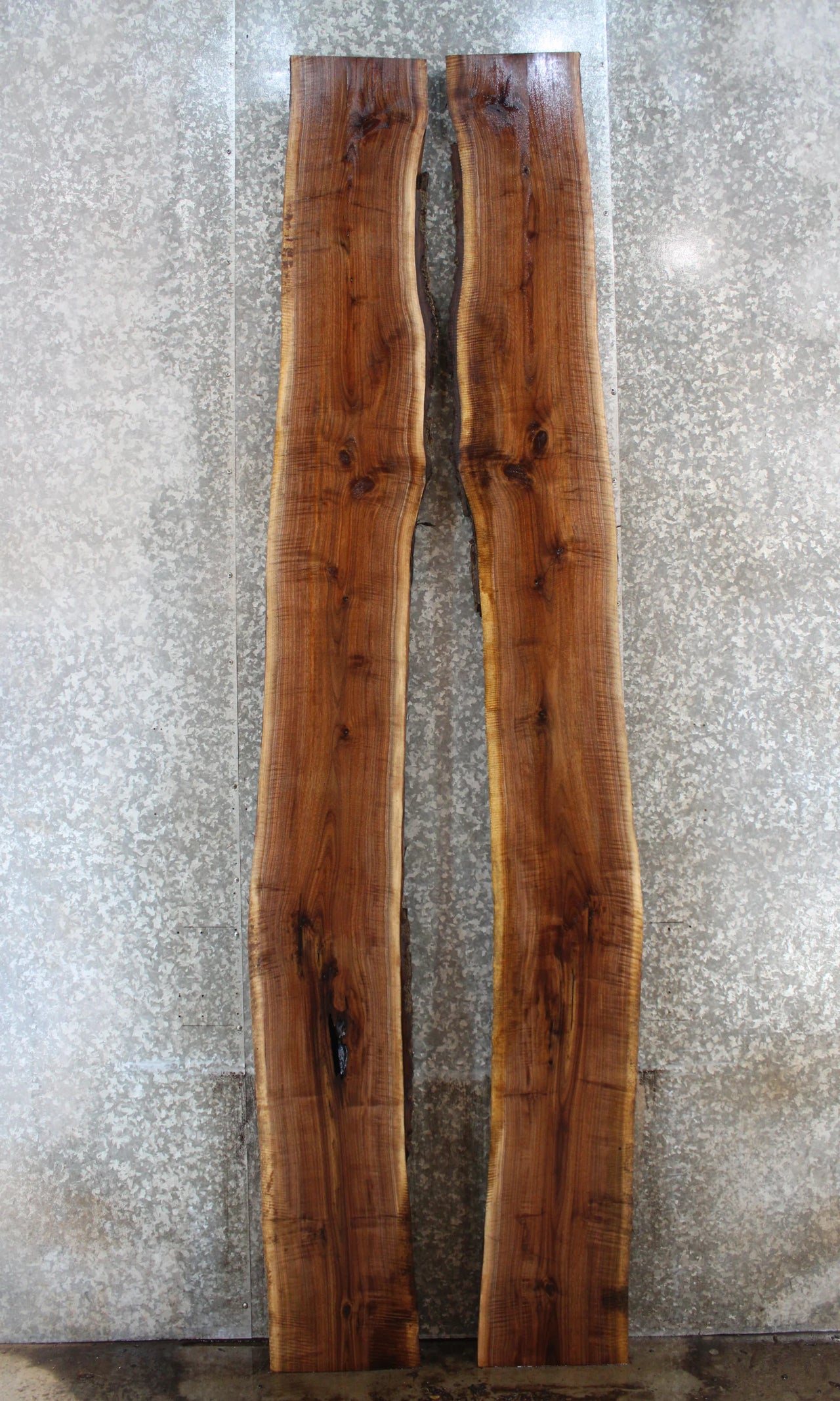 2- Live Edge Black Walnut River Table/Console Table Tops 20635