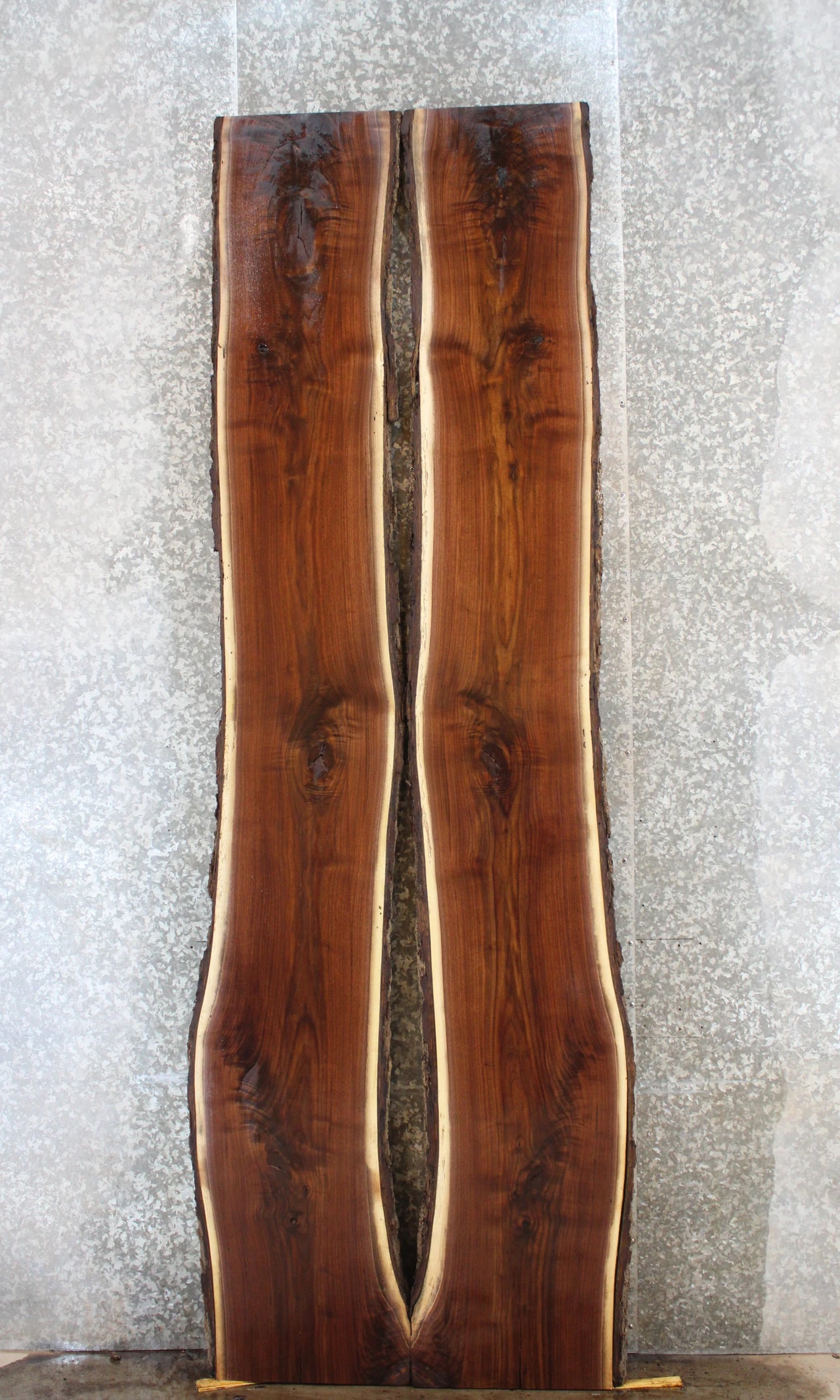 2- Live Edge Black Walnut Slabs, Table Top Slabs, Epoxy Project 20637-20638