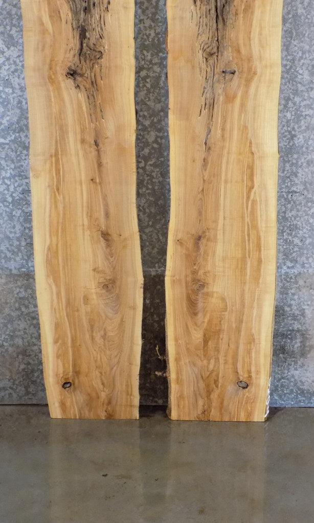 2- Figured Live Edge Ash River Table Top Slabs, Epoxy Project 20639-20640