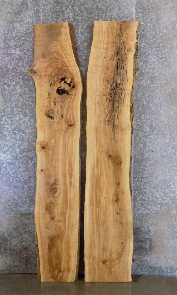 2- Figured Live Edge Ash River Table Top Slabs, Epoxy Project 20639-20640